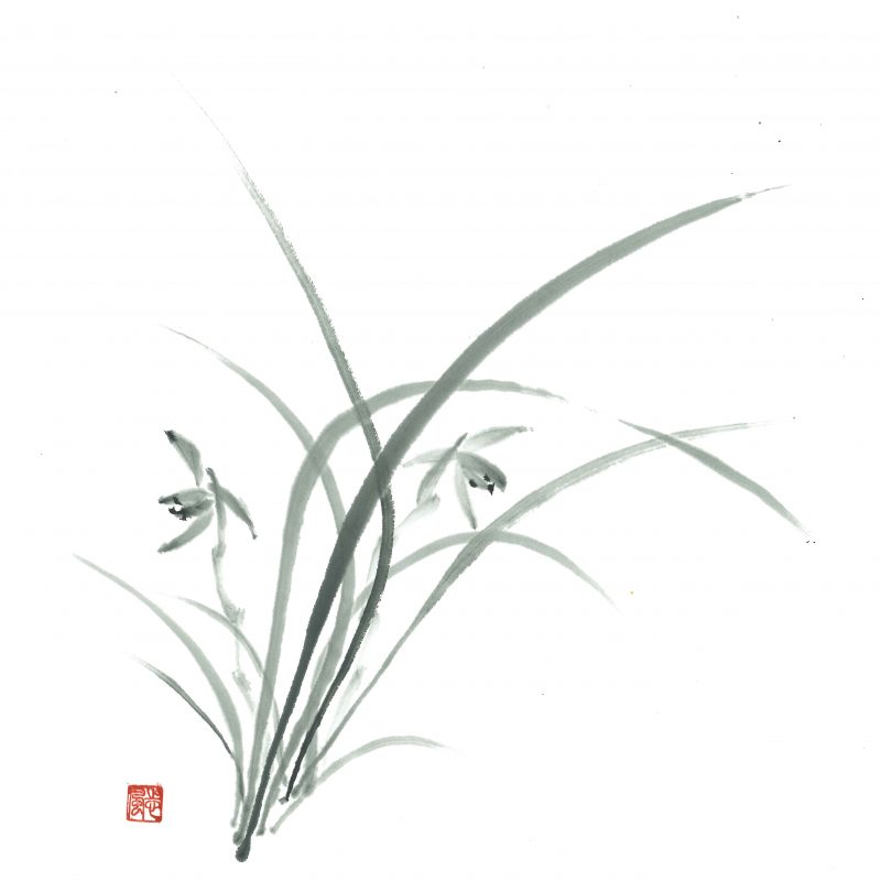 水墨画をたのしむ～四君子 ― 蘭と竹 ― を描く～（全２回） 画像
