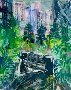 思い出の写真を透明フィルムに描こう 画像